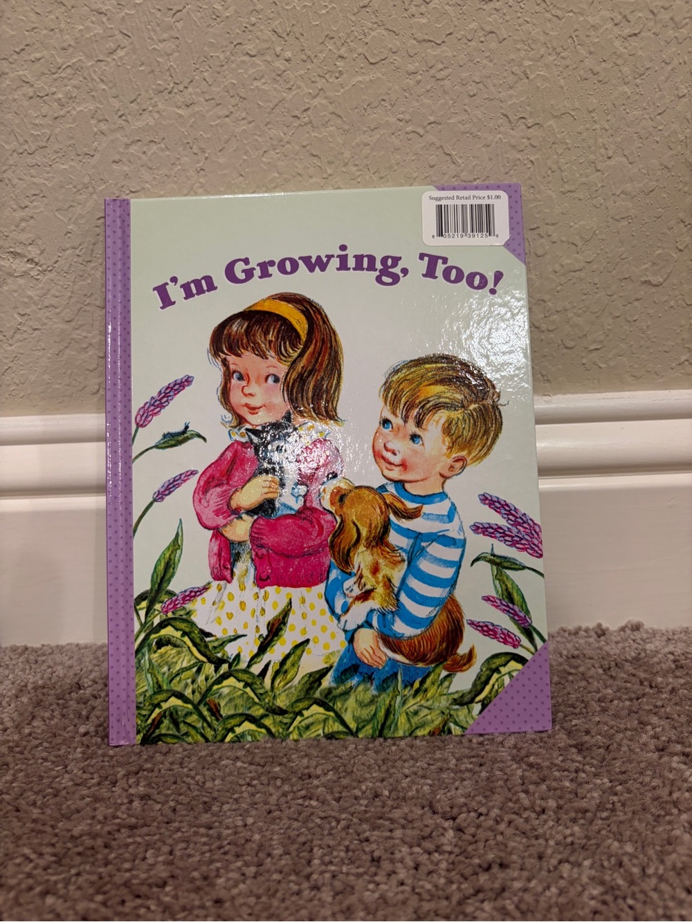 I'm Growing, Too! Kids Picture Book - Purple